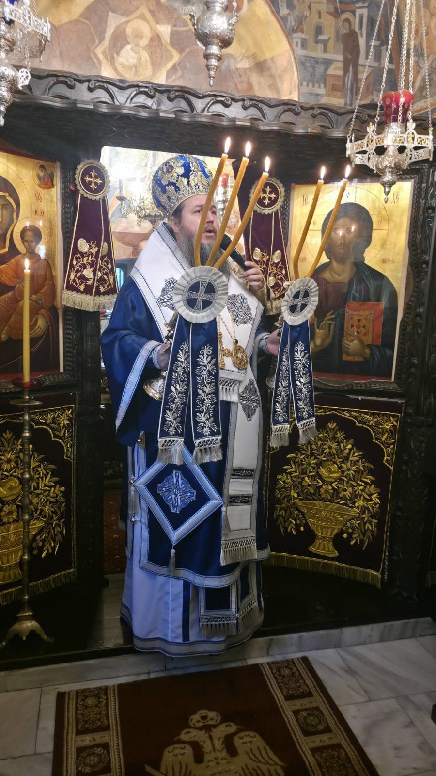 Архиерейска литургия, литийно шествие и водосвет в Искрецкия манастир „Успение Богородично“ 9 09